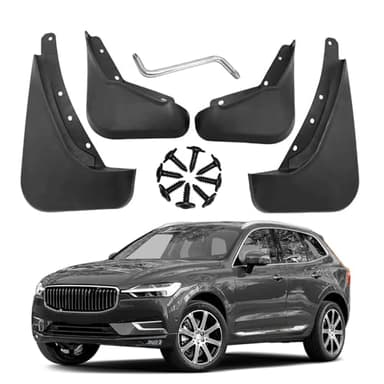 4 Pcs Car Mud Flaps for Volvo XC60 2018-2025, Splashproof Front Rear Car Fenders, Auto Mud Flaps Splash Guards, No Drilling Decorative Mudguard Wheel Baffle Protection Easy Installation