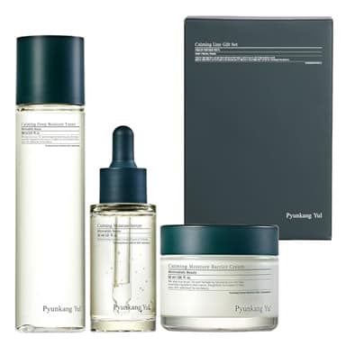 Pyunkang Yul Calming Line Gift Box Set, Mother’s Day Gift, Korean Facial Skin Care Essential for Daily Moisturizing, Soothing Skincare with Toner, Serum, Cream Sensitive Skin Vegan & Cruelty Free