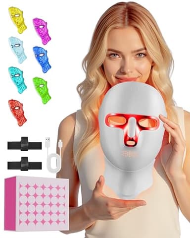 Portable LED Facial Mask for Daily Skin Care at Home