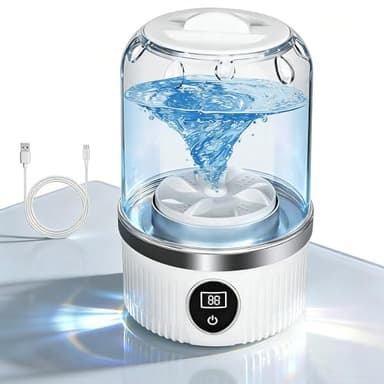CTDMJ Portable Washing Machine, With a USB mini Washing Machine, 600 g Tragbare Underwear Washing Machines, Suitable for travel camping dormitories (White)