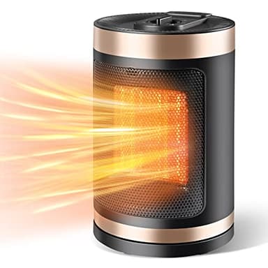 Space Heater Electric Fan Heaters for Home Low Energy Silent 70° Oscillating 1500W Fast Heating 3 Mode Setting Personal Portable Small Ceramic Heater with Overheat Protection Operation