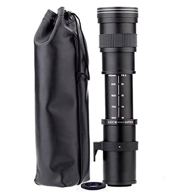 JINTU 420-800mm F/8.3 Telephoto Lens, EF Lens for Canon DSLR, Manual Focus Zoom Lens for Canon EOS 40D, 50D, 60D, 70D, 80D,90D, 400D, 450D, 500D, 550D, 600D, 700D, 1000D, 1100D, 1200D,1300D, 4000D