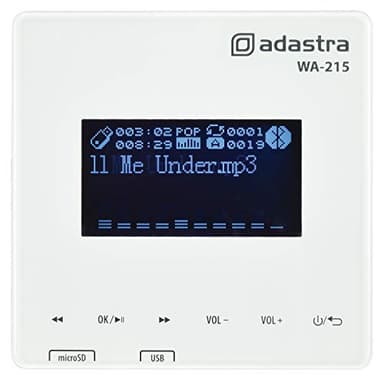 Adastra | 30W Mini Digital Stereo Wall Amplifier | Bluetooth USB/MicroSD FM Tuner Media Player