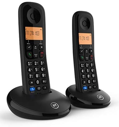 BT Everyday Cordless Landline House Phone, Home Phone, Basic Call Blocker, Do Not Disturb button, Twin Handset Pack