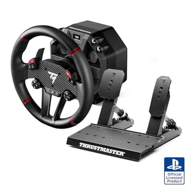 Thrustmaster T598 Direct Axial Drive Racing Wheel – Next-Gen Force Feedback for PS5, PS4 & PC – High-Fidelity Direct Drive Wheel & Pedal Set – Officially Licensed for PlayStation – Black