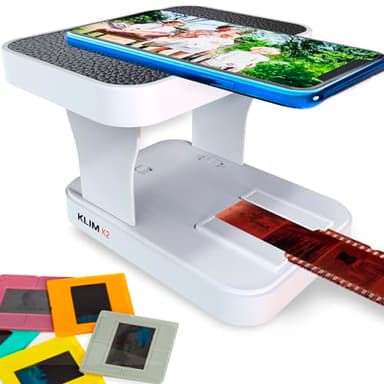 KLIM K2 Mobile Film Scanner 35 mm + Positive & Negative Slide Scanner + Photo Scanner for Digitizing + Slide Scanner + Your Own Development Station at Home + Digitize Slides Yourself