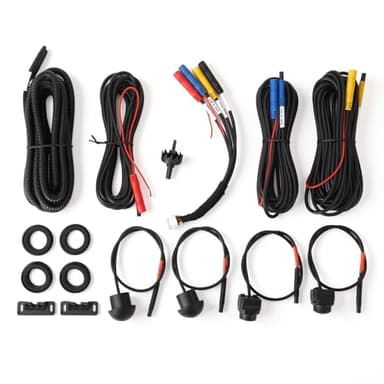 360 Degree Bird View Panoramic Camera, IP68 Waterproof Surround View Camera for Car Bus Truck RV SemiTrailer with Front Rear Left Right 1080P