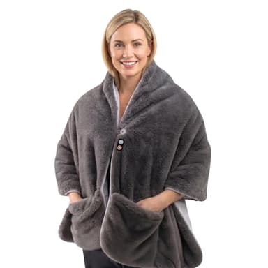 Homedics Cosy Cordless Warming Shawl - Wearable Heated Blanket