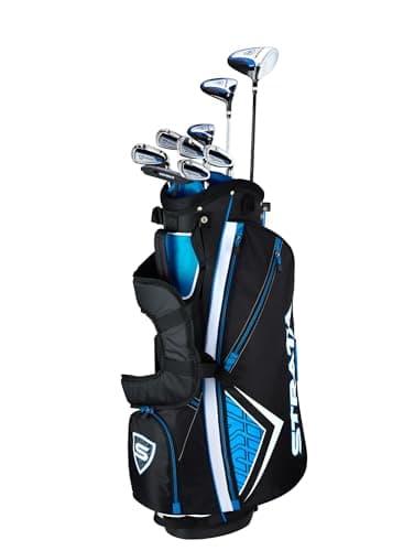 Strata Men's Callaway Strata '19 Package Set (Men's Right Hand, Steel), Blue, 12-Piece Set