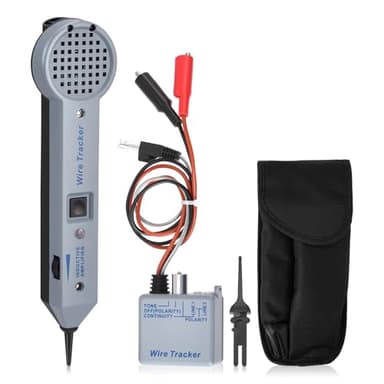 Tone Generator Kit, Wire Tracer Circuit Tester, 200EP High Accuracy Tone Tracing Kit, Cable Tester Tone Generator Inductive Amplifier with Adjustable Volume, for Network Cable Collation.