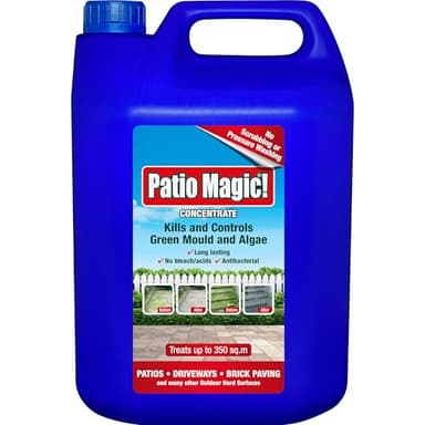 Patio Magic! Concentrate: Ideal Patios, Paths And Driveways (Kills Algae And Lichens), 5 Litres