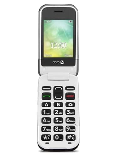 Doro 2424 Unlocked Basic Mobile Phone for Seniors with Large Colour Display, Big Buttons and Emergency Button - Black