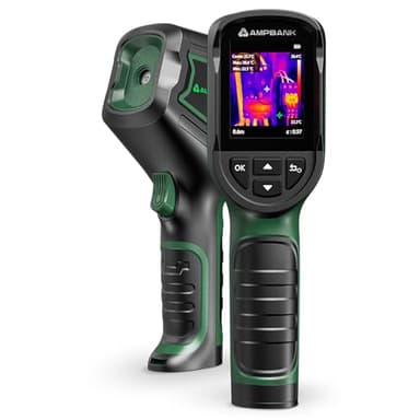 Thermal Camera AMPBANK H128, 24H Battery Life, 240x240 TISR Resolution, -20°C to 450°C, 25Hz, Handheld Thermal Imaging Camera for Leak Inspection, HVAC Inspection, Home Maintenance