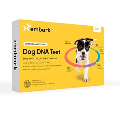 Embark Breed Identification Kit | Most Accurate Dog DNA Test | Test 350+ Dog Breeds | Breed ID Kit with Ancestry & Family Tree