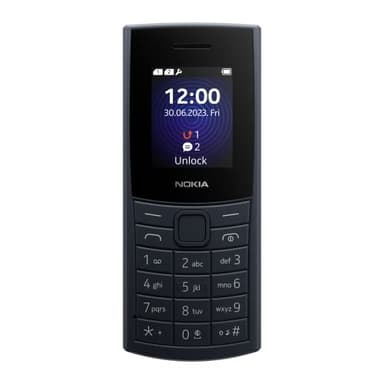 Nokia 110 4G 2nd Edition (2024) (1.8 inch display, Camera, Removable 1450mAh battery, 128MB memory expandable, Bluetooth 5.0, USB Type-C, 3.5mm jack socket, Dual SIM, IP54, FM radio) - Midnight Blue