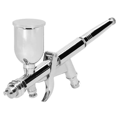 T217A Airbrush Kit Professional Dual Action 0.5mm Nozzle Airbrush Set with 15CC Paint Cup for DIY Painting Model Car Makeup Nail Art Cake Decorating (T217A)