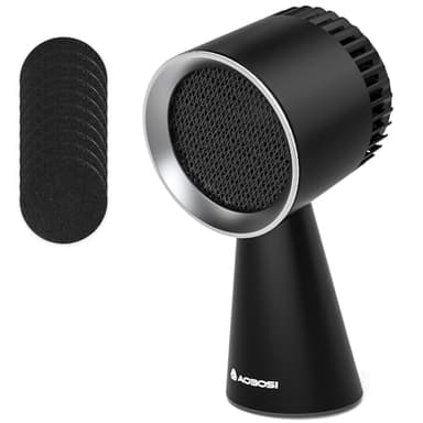 AAOBOSI Desktop Cooker Hood, Mini Household Extractor Fan Kitchen with 3 Wind Speed, Removable and Washable Filter, Large Oil Collection Cup, Portable Extractor Hood for Kitchen,RV,Hot Pot,BBQ