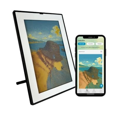 SMARTWIZ+ art – Japan-Designed E Ink Art Frame, 7.3'' Full-Color Spectra6 Display, Wi-Fi, App-Controlled, Perfect for Home Decor | Japan-Engineered E-Paper display | Matter certified | Ultra-Low Power