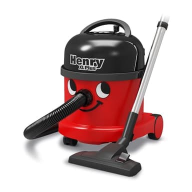 Henry XL Plus NRV370 Cylinder Vacuum Cleaner, 15L, Red Black