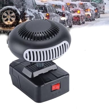 Battery Operated Heater,Portable Electric Battery-Powered Window Defogger with Anti Tilt Design,Portable Car Window Defroster,Rechargeable Car Defroster for Indoor/Camping Tent,
