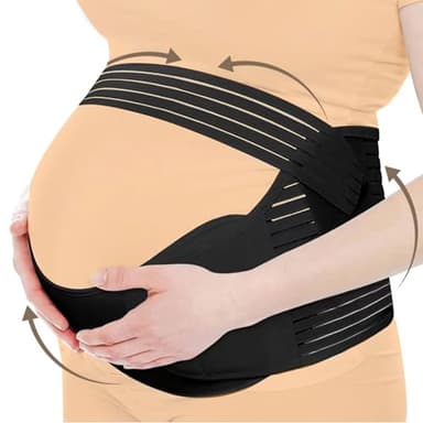 Asheyya Pregnancy Belt Support, Pelvic Girdle Pain Belly Bands for Maternity Birth Preparation Labour Relieve Back Pelvic Hip Pain