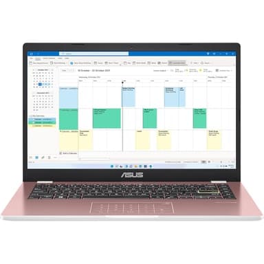 ASUS Vivobook 14 E410KA | 14" Full HD Laptop with Microsoft Office 365 | Intel Celeron N4500 | 4GB RAM | 128GB eMMC | Windows 11 S Mode | Pink