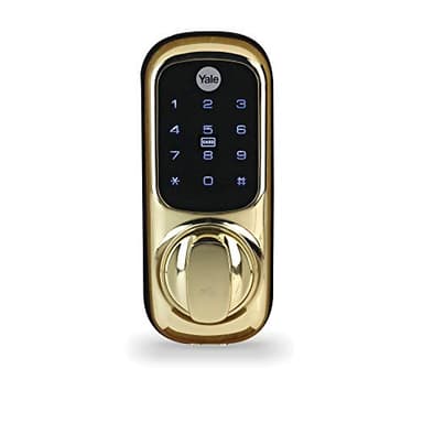 Keyless Lock Push Button, Yale - Keyless Connected Smart Door Locks, Colour Polished Brass