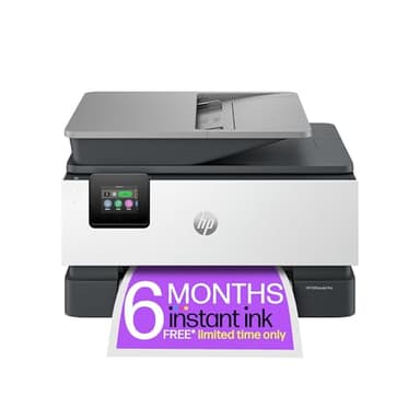 HP OfficeJet Pro 9120e All-in-One Printer | Colour | Printer for Small Office | Print, Scan, Copy Automatic Document Feeder| 3 Months of free Instant Ink | Up To 3 Years Warranty