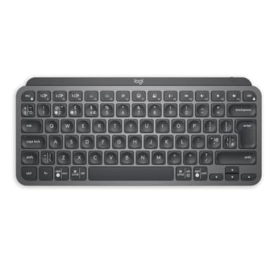 Logitech MX Keys Mini Minimalist Wireless Illuminated Keyboard, Compact, Bluetooth, Backlit, USB-C, Compatible with Apple macOS, iOS, Windows, Linux, Android, Metal Build, QWERTY UK Layout - Graphite