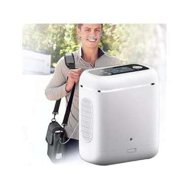 OPLKIOP sopan Portable Oxygen Generator for Travel 1-5L,Dual Modes Lightweight Oxygen Machine with Complete Set of Accessories，ulse Portable Oxygen Machine for Home/Travel Use 90%+-3%,AC/DC