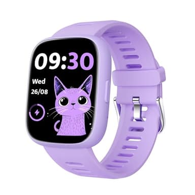 TICTIKY Smart Watch for Kids with Location Tracker (iOS Only), Fitness Tracker Watch with Step Counter, Pedometer, Heart Rate, Sleep Tracker, IP68 Waterproof, Puzzle Games, Kids Watch for Girls 5-12