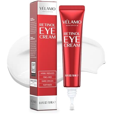 VELAMO ADVANCED Instant Eye & Face Lift Cream: Reduces Wrinkles Fine Lines Under Eye Bags Puffiness Dark Circles Crow's Feet - Rapid Face Lifting Tightening Firming Retinol Under Eye Cream 15g