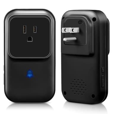 Power Failure Alarm with LED Indicator,80-110dB Adjustable Freezer Alarm with 7Siren,Power Loss Alarm with Voltage Test,Power Outage Alarm Perfect for GFI/GFCI Trips,Refrigerator,CPAP,Aquarium Air Pum