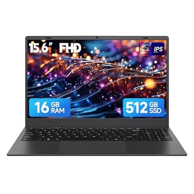 Luxl 15.6" Laptop, 16GB RAM 512GB SSD, Laptop Computer with Pentium 6500Y Processor (Beats to N5095, Up to 3.4GHz), 1080P IPS Display, USB-C, WiFi 5, Long Battery Life Laptops For Office, School