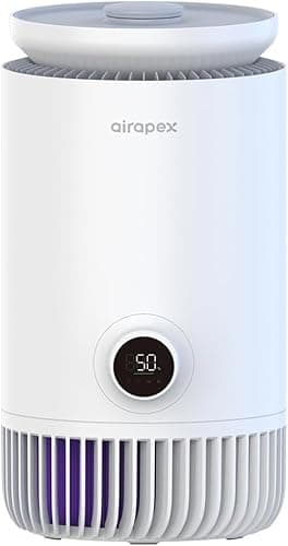 AIRAPEX 2 in 1 Air Purifier and Evaporative Humidifier Combo for Bedroom, H13 True HEPA Filter, Cool Mist-Free Air Humidifier evaporative WIFI Connect