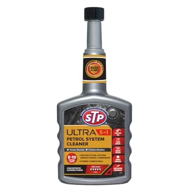 STP Ultra 5 in 1 Petrol System Cleaner 400ml, Restores Power and Protects your Engine, Enhances Fuel Economy, Mechanical Car Cleaning Products, Concentrated Cleaning Formula, Made in the UK