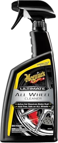 Meguiar's Ultimate All Wheel Cleaner Iron Remover 709ml, Changes Colour as it Cleans! - G180124EU, Brown,Purple