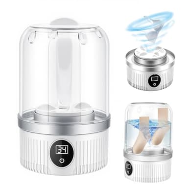 Portable Washing Machine, Underwear Washing Machine, Small Washing Machine, Mini Washing Machine, Rechargeable Cordless Washing Machine, Washing Cup for Bra, Underwear, Socks