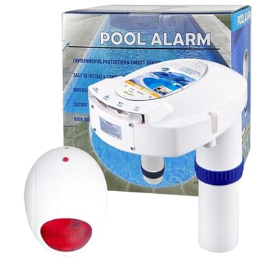 Pool Alarm with Remote Receiver, Pool Underwater Drown Monitor System, Battery Powered Poolside Alarms for Inground&Above Ground Pools, Kids Child Pets Swimming Pool Safety Guard fits up to 16x32sq.ft