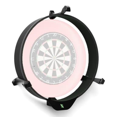 Scolia Home V2 Automatic Steel Dart Scoring System for Steel Tip Darts with Online Play and Surround Lighting Bundle