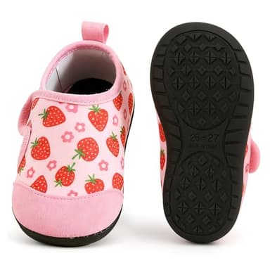 ADUDVLO Kids Toddler Water Shoes Non-Slip Quick Dry Baby Water Shoes Kids Beach Shoe Swimming Pool Surfing (Pink, Toddler, Women, 4.5, Numeric Range, UK Footwear Size System, 5, Medium)