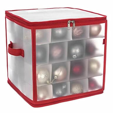 eBoutik- Christmas Decoration Storage Box - Holds up to 64 Individual Bauble Decorations - Xmas Decor Storage