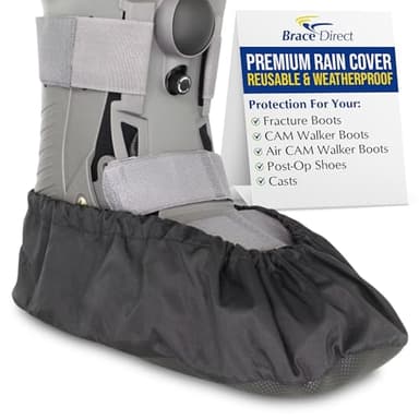 Rain Cover for Walking Boot & Recovery Shoes with High Elastic and Waterproof to Complete Protect; Stay Dry and Clean; Slip-Resistant by Brace Direct