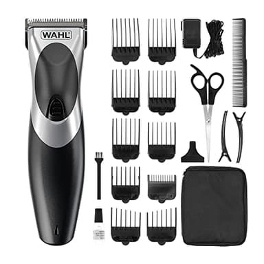 Wahl Clip ‘N Rinse Cord/Cordless Hair Clipper, Rechargeable Clipper, Hair Clippers for Men, Male Grooming Set, Corded, Cordless, Washable Head, Home Hair Cutting