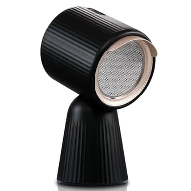 SNDOAS Portable Extractor Fan, 180m³/h Class A+ Desktop Cooker Hood, 3 Speed Recirculating Portable Mini Extractor Fan Kitchen, Touch Control, Black