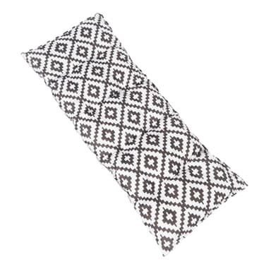 OHS Bench Cushion Geometric, 2 Seater Garden Bench Cushions Soft Outdoor Seat Pads for Garden Furniture Patios Water Resistant Comfy Seat Cushion, Grey