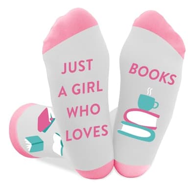 Coopyin Book Lover Gifts for Women Girls Bookish Nerdy Bookworm Book Club Librarian Gifts Books Themed Presents Socks Christmas Birthday Stocking Stuffers Fathers Day Mothers Day Valentines Gift Ideas