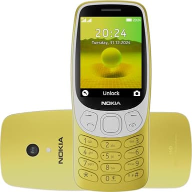 Nokia 3210 Gold - 4G Mobile Phone - A Legend of Telephony Revived in Modern Version, Large 2.4" Display, Comfortable Keyboard, 2MP Camera, FM Radio, Flashlight, Bluetooth