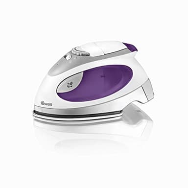 Swan SI3070N Compact, Steam Travel Iron, with Pouch and Beaker, Variable Temperature Control, 900W, Purple