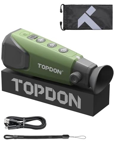 TOPDON Thermal Imaging Monocular TS004, 320x240 TISR Thermal monocular 13mm, 50Hz, 32G RAM, 11-Hour Battery Life, for Night Vision Outdoor Exploration, Wildlife Viewing, Hunting